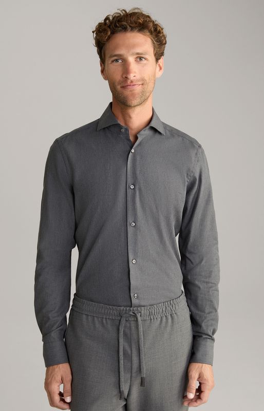 Donkergrijze Overhemd - Slim Fit - JOOP! Pai 10018633/035
