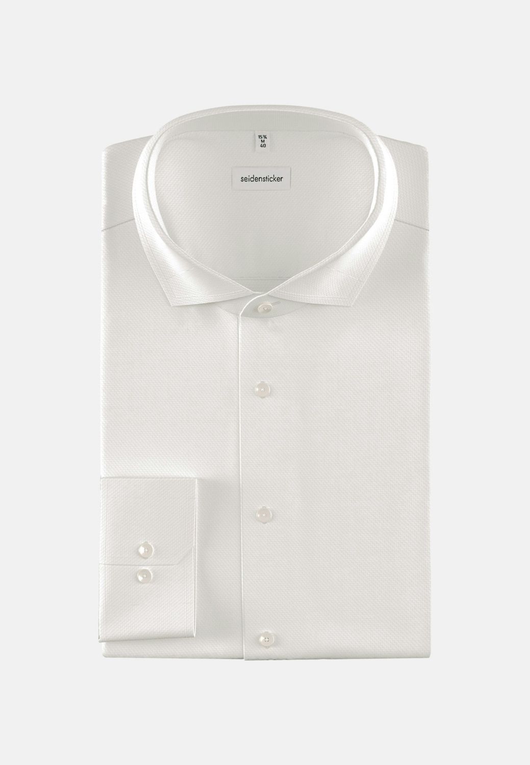 Overhemd Slim Fit - Wit Structure 01.645657 01