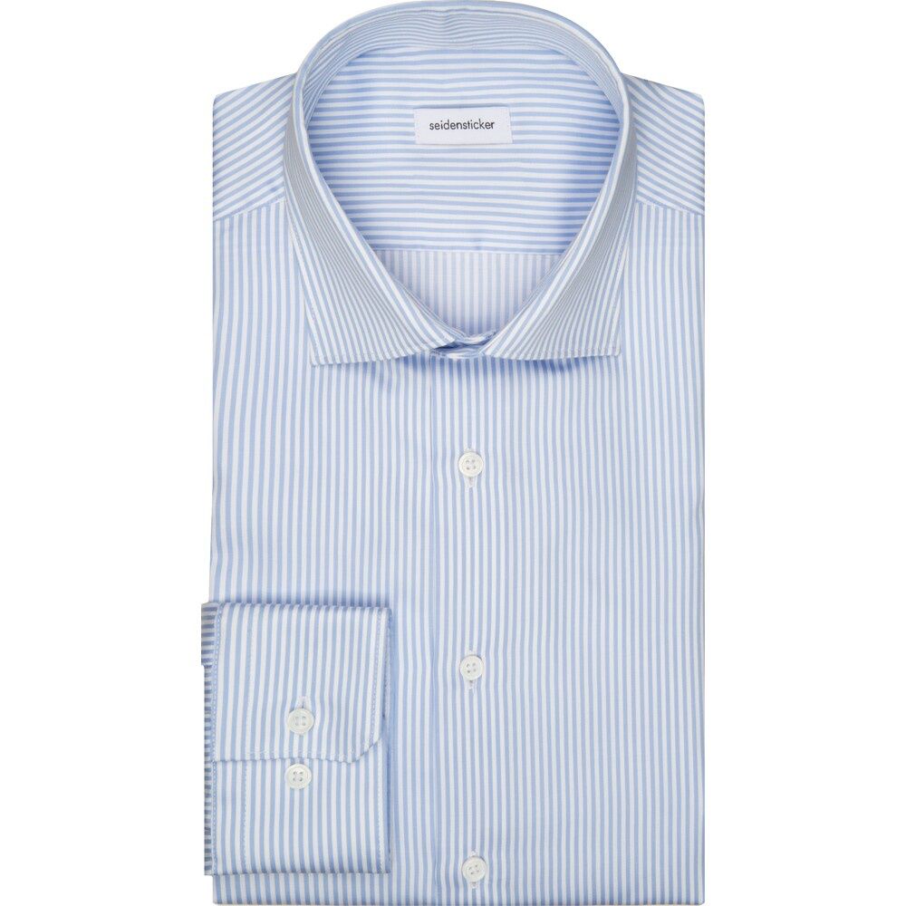 Overhemd Slim Fit - Blauw Wit Gestreept 01.645080 11