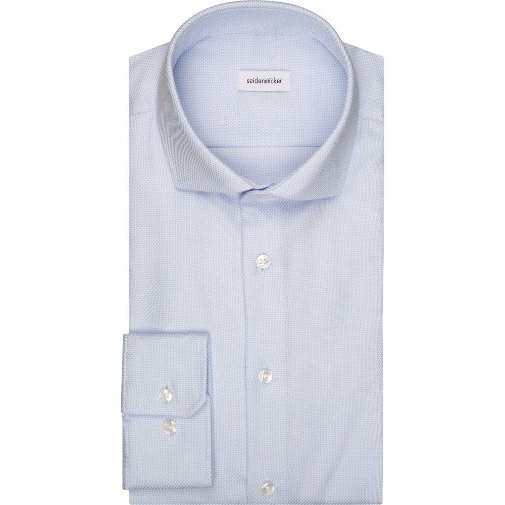 Overhemd Slim Fit - Blauw Twill 01.645657 10