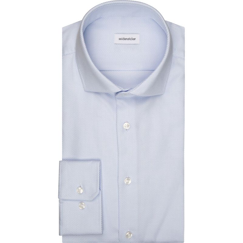 Overhemd Slim Fit - Blauw Twill 01.645657 10