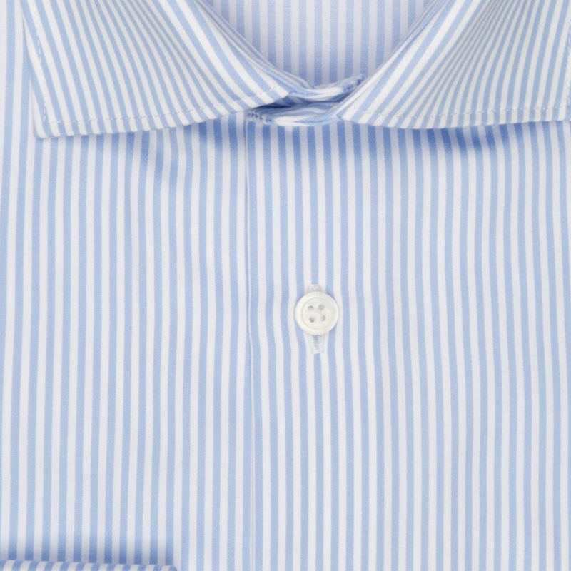 Overhemd Slim Fit - Blauw Wit Gestreept 01.645080 11