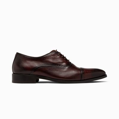 Bordeauxrode Lederen Oxfords
