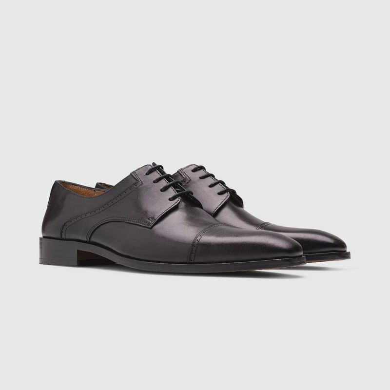 Monza Zwart Veterschoenen