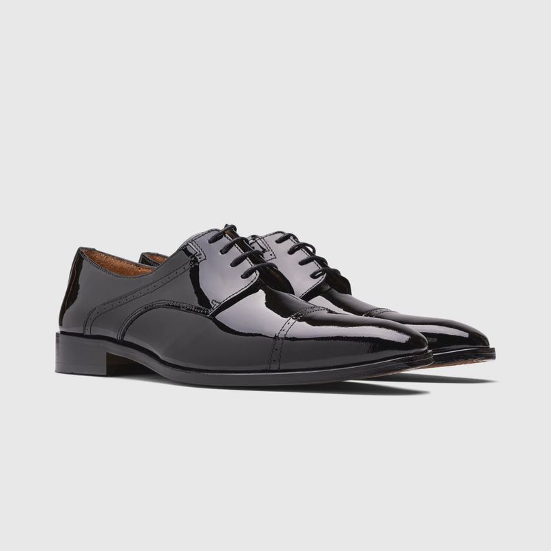 Monza Zwart Lak Veterschoenen