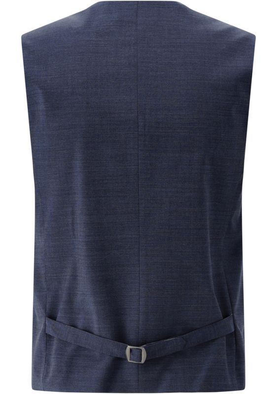 Indigoblauwe Gilet - 100% Schuurwol