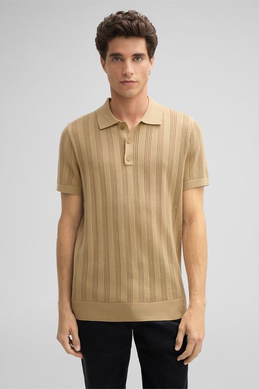 Poloshirt Keeth – Beige Gebreid 10019452/270