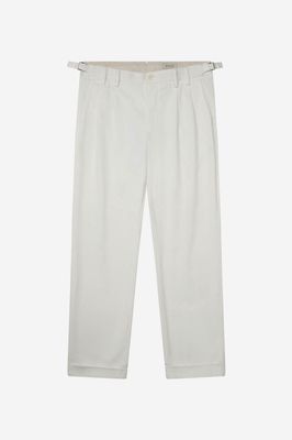 Bandplooibroek Aldo – Regular Fit Wit