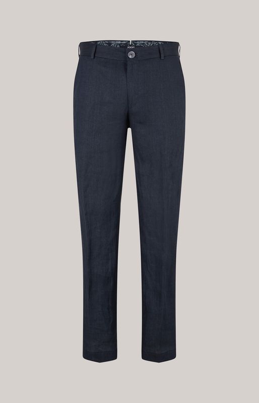 Linnen Broek Hank - Donkerblauw 10017599-402