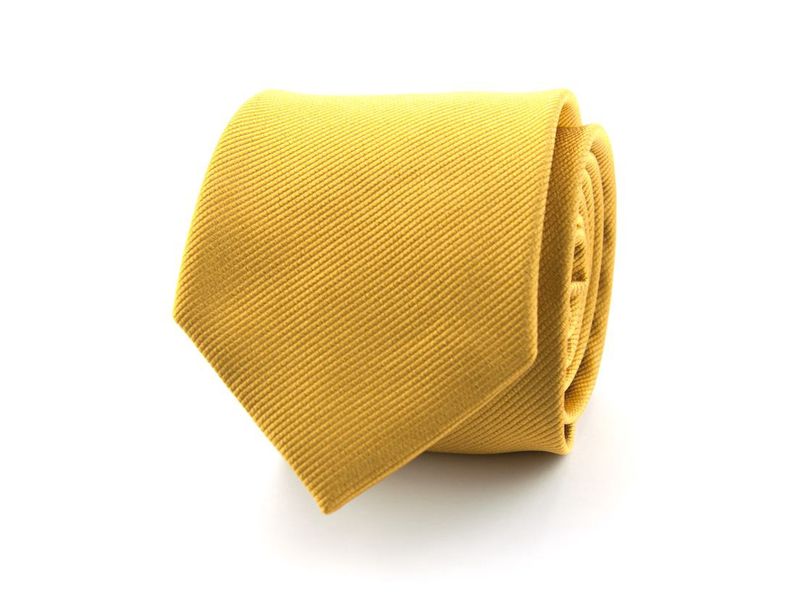 Stropdas Goud Ribzijde