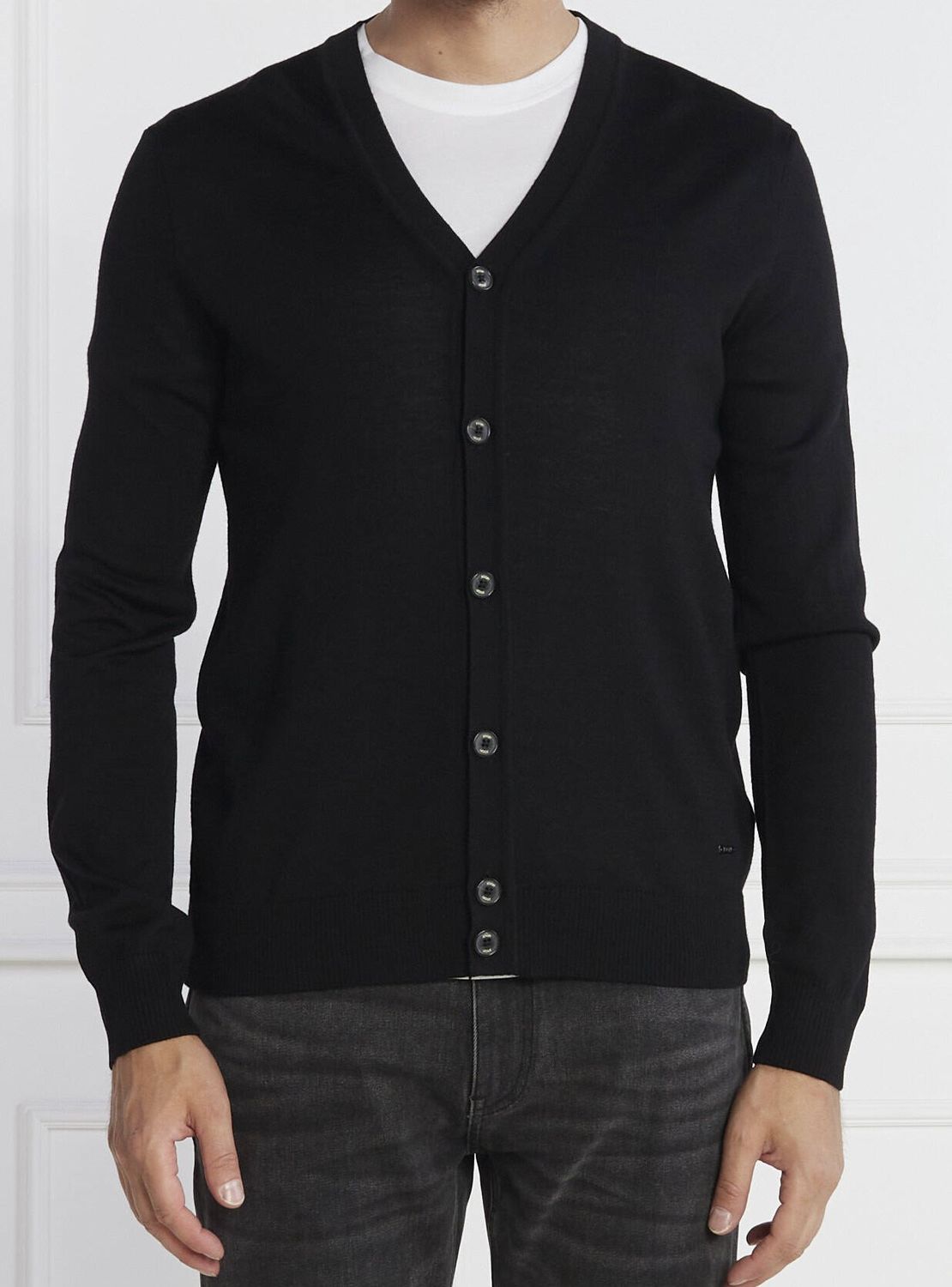 Vest Danilon Zwart - Merino Wol 10012053 001