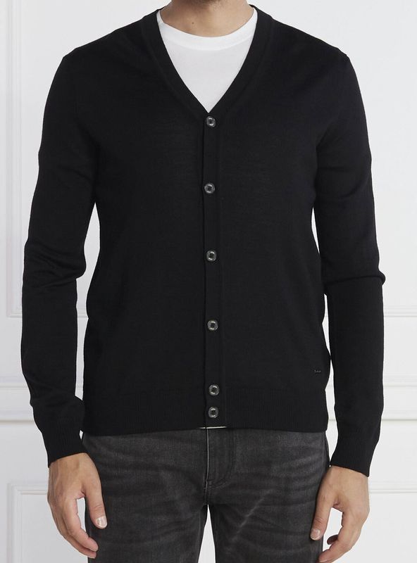 Vest Danilon Zwart - Merino Wol 10012053 001