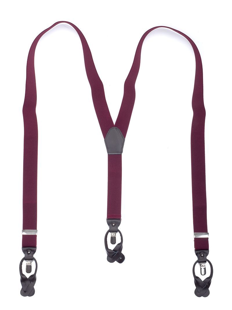 Bretels met Lederen Straps – Bordeaux