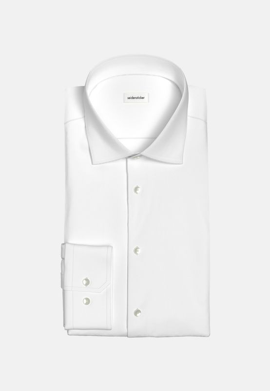 Overhemd Slim Fit - Wit Twill 01.653690 01