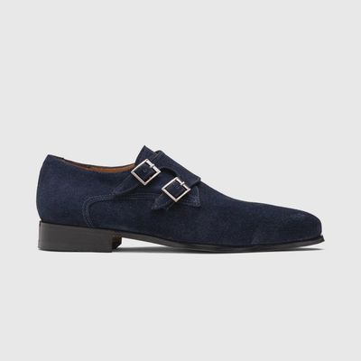 Blue Suede Heren schoenen Monkstrap Paulo Bellini
