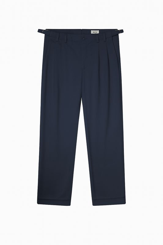 Bandplooibroek Aldo – Regular Fit Navy