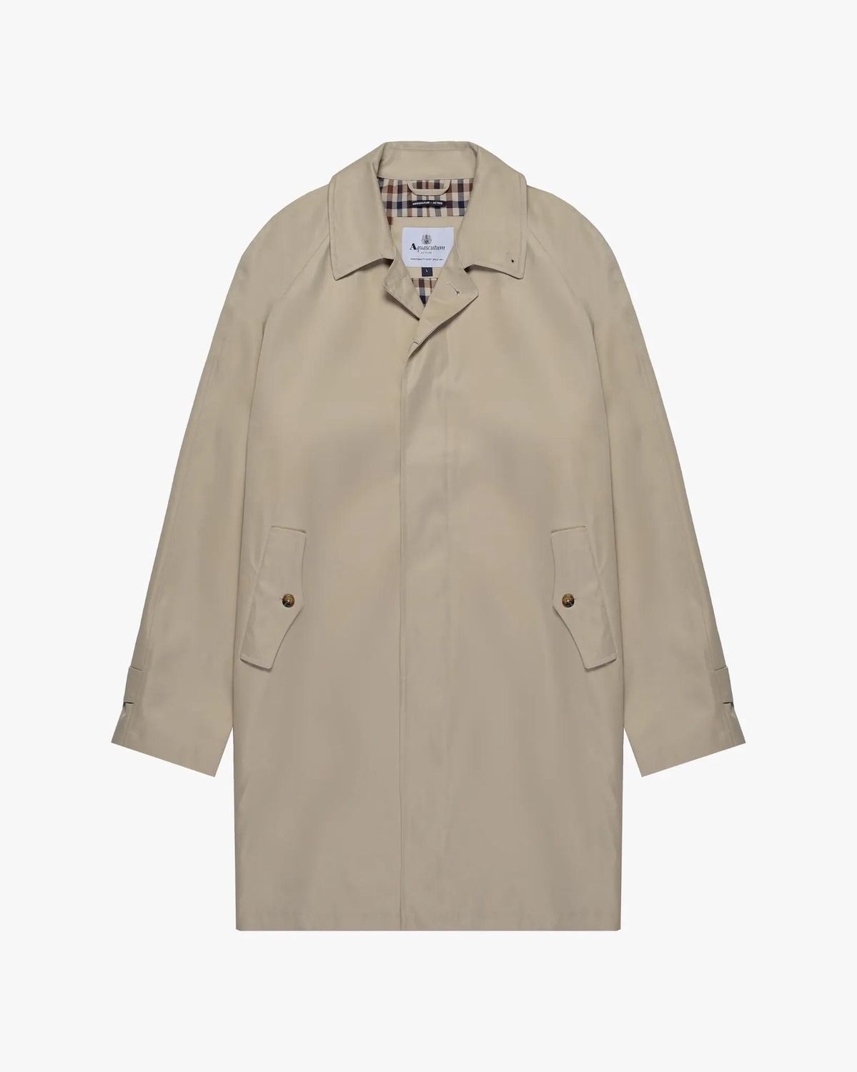 Aquascutum - Archival Mac Coat – Beige – Waterdicht &amp; Ademend
