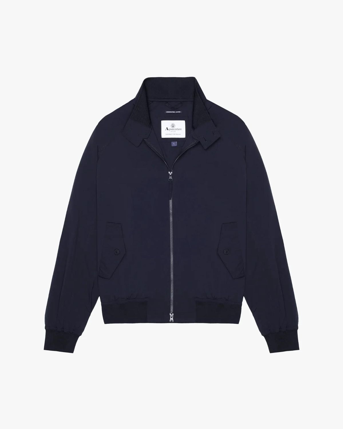 Aquascutum – Stretch Harrington – Navy - Waterafstotend &amp; Lichtgewicht
