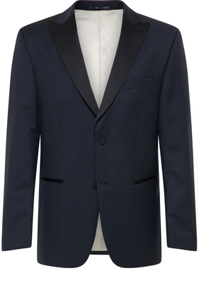 Smoking 100% Wol - Donkerblauw Super 130 Guabello - 80.134 63