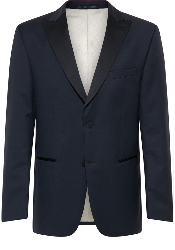 Smoking 100% Wol - Donkerblauw Super 130 Guabello - 80.134 63