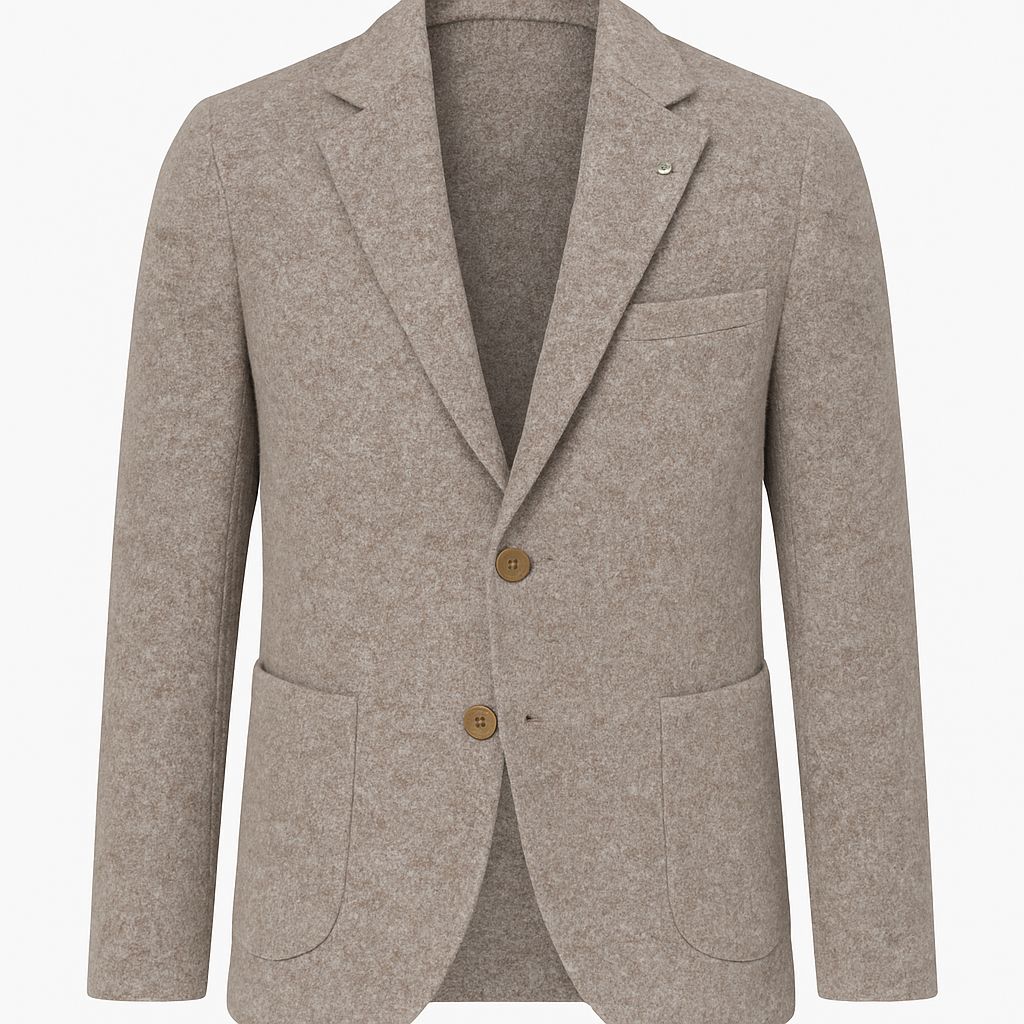 AT.P.CO Colbert - Alan - Taupe  - Wol Zijde Blend