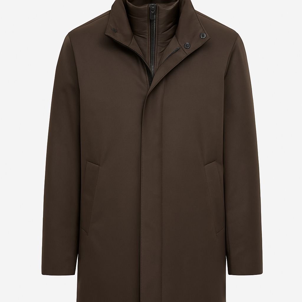 AT.P.CO Nino Travel Coat - Donkerbruin