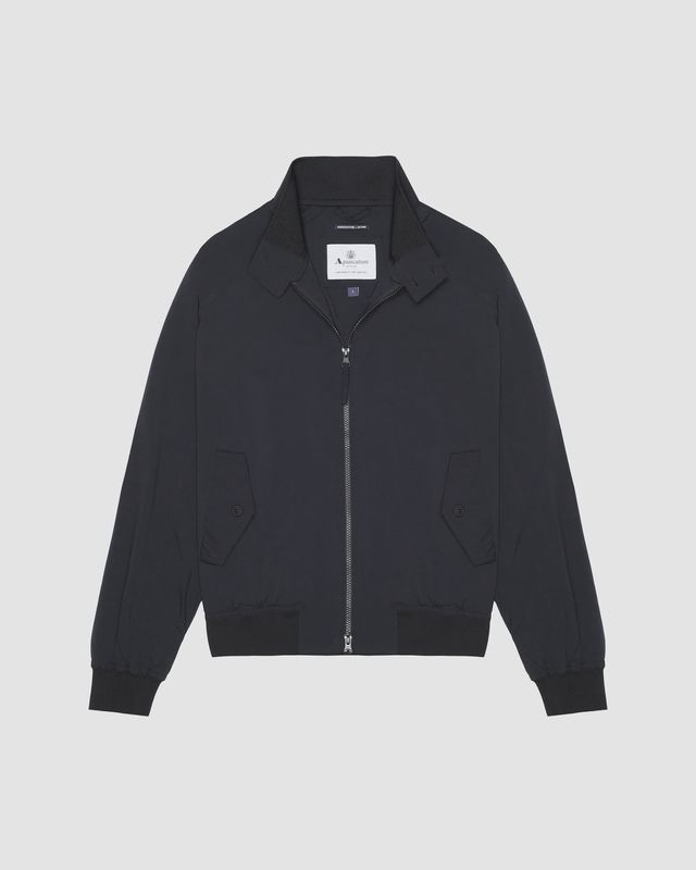 Aquascutum – Stretch Harrington – Zwart - Waterafstotend &amp; Lichtgewicht