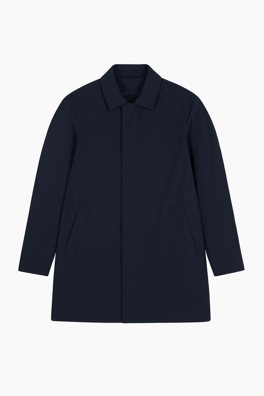 AT.P.CO Benson Car Coat - Navy Blue