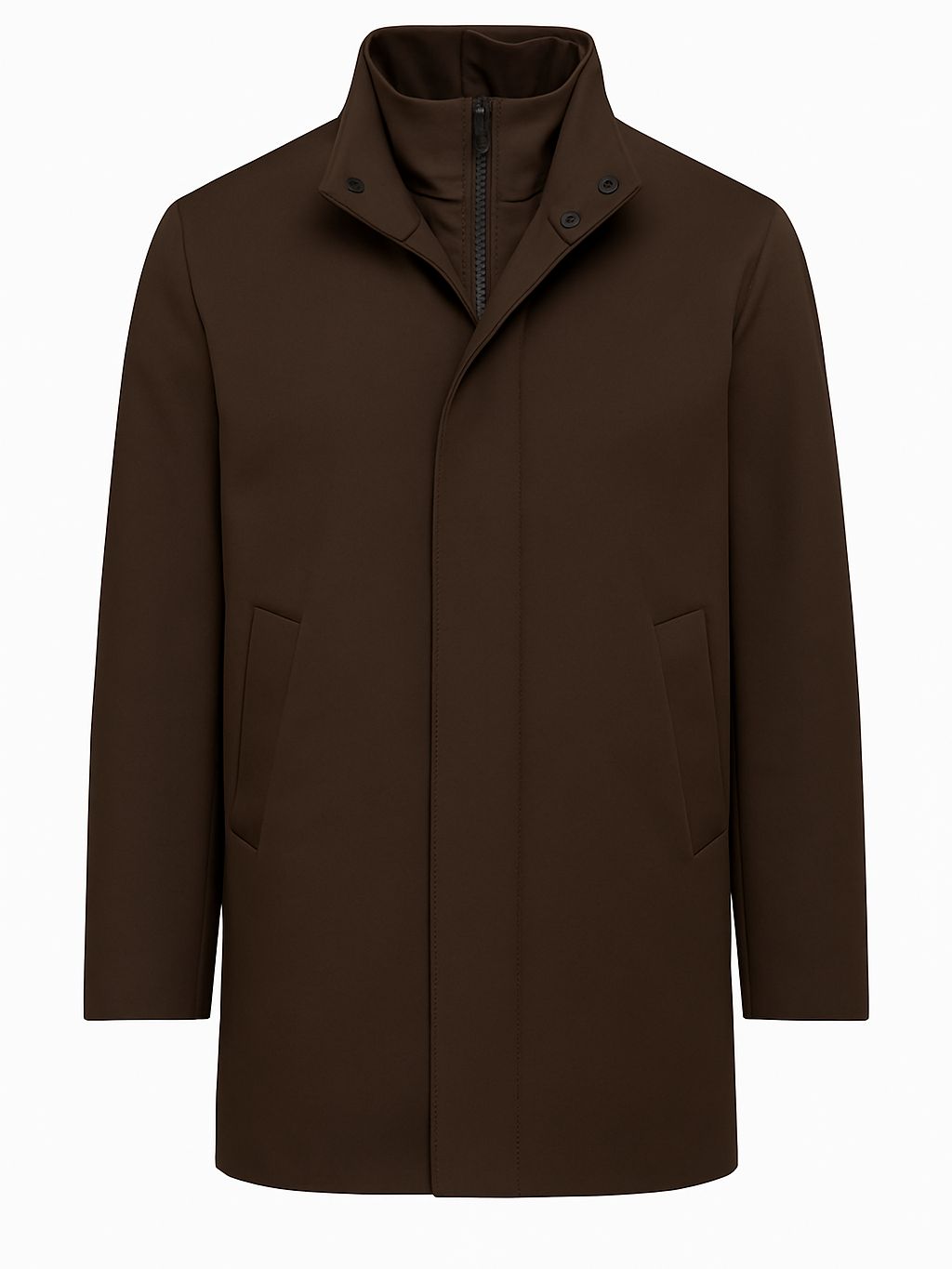AT.P.CO Nino Travel Coat - Donkerbruin