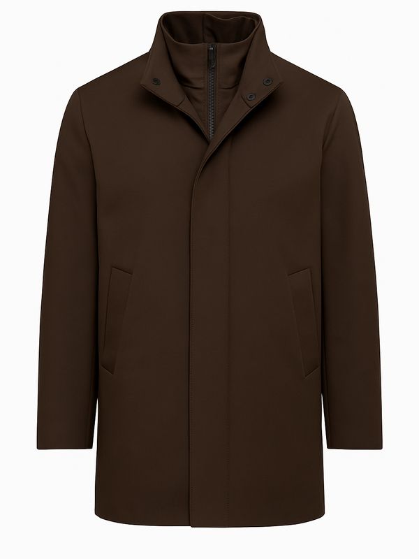 AT.P.CO Nino Travel Coat - Donkerbruin