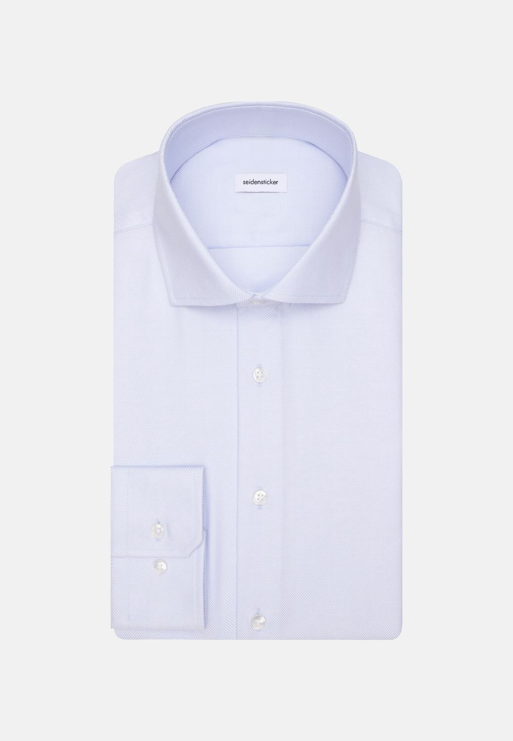 Seidensticker Shirt - Regular Fit - Blauw Visgraat  01.845261.10