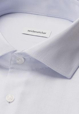 Seidensticker Shirt - Regular Fit - Blauw Visgraat  01.845261.10