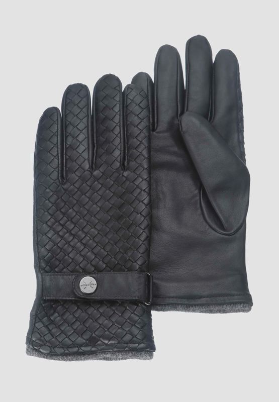 Pearlwood Bond - Zwarte Handschoenen - Schapenleer