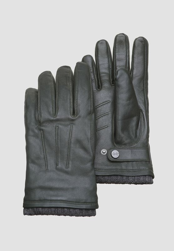 Pearlwood Newton - Donkergroene Handschoenen – Geitenleder