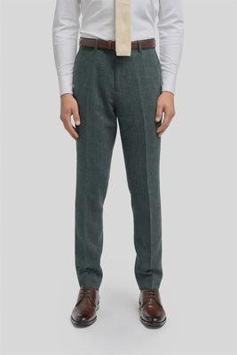 Pantalon – Thomas Olive Green Tweed