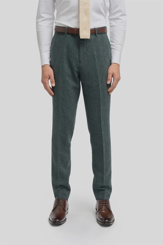 Pantalon – Thomas Olive Green Tweed