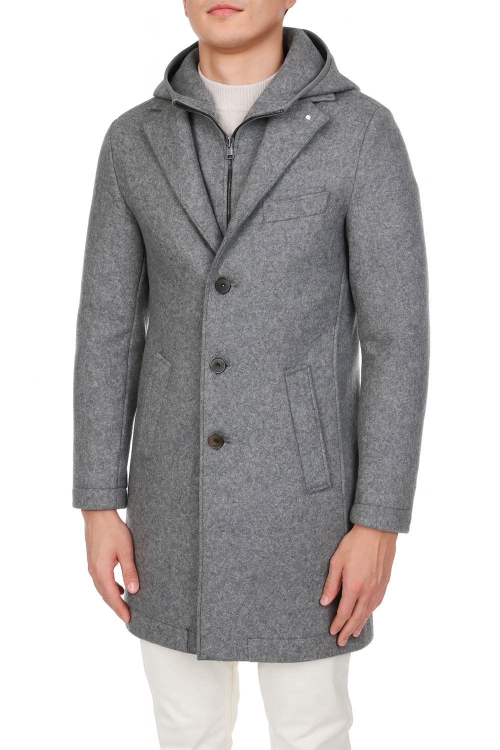 Bob Company Jas - Lichtgrijs Andy 153 – Uitritsbare Windbreaker &amp; Capuchon
