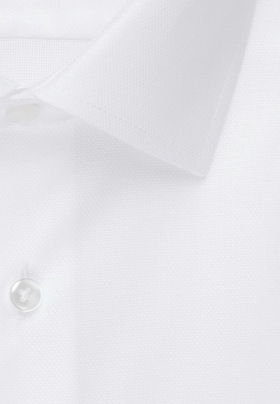 Seidensticker Shirt - Regular Fit - Wit Dobby Structure 01.193650 01