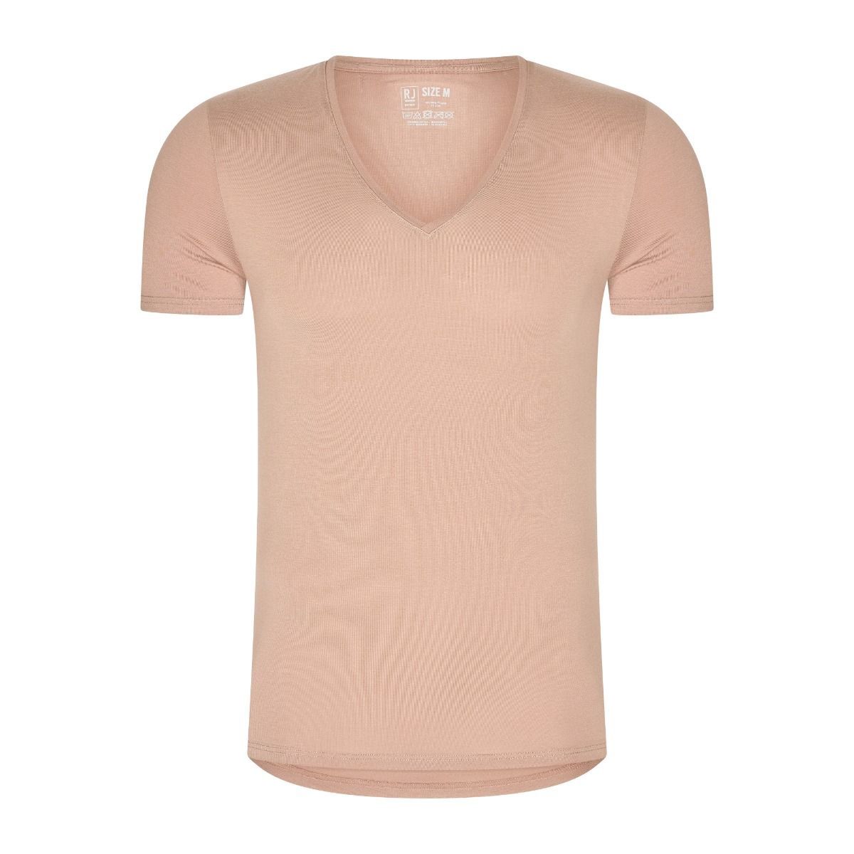 T-Shirt RJ Madrid – Tencel Invisible Ondershirt 2-pack Zandkleur