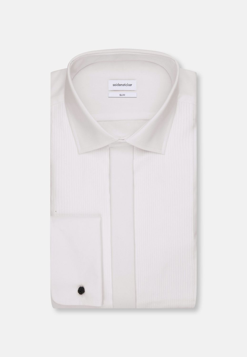 Seidensticker Slim-Fit Wit Plissé Overhemd – 01.656894