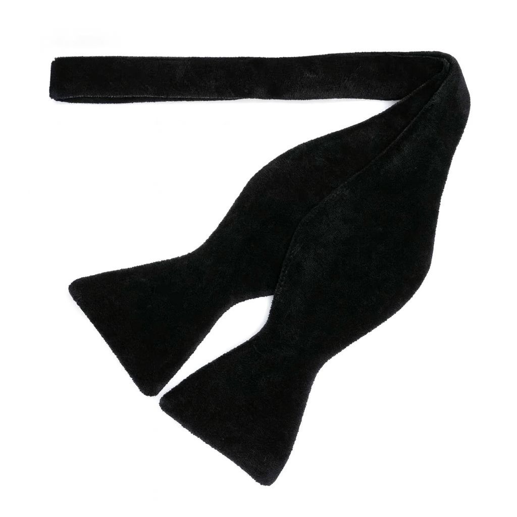 Fluwelen Zelfstrikker Zwart