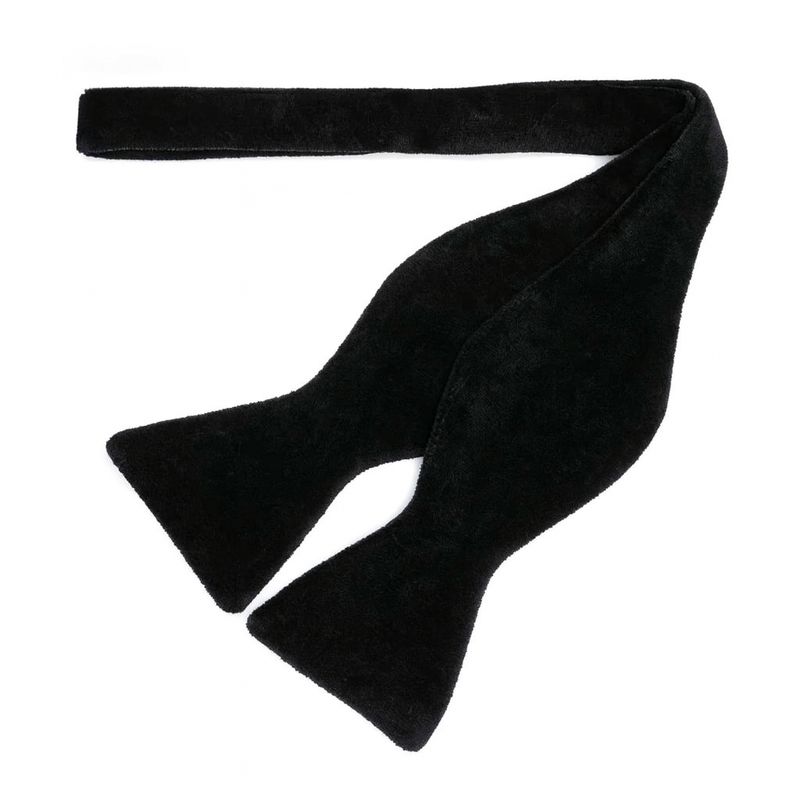 Fluwelen Zelfstrikker Zwart