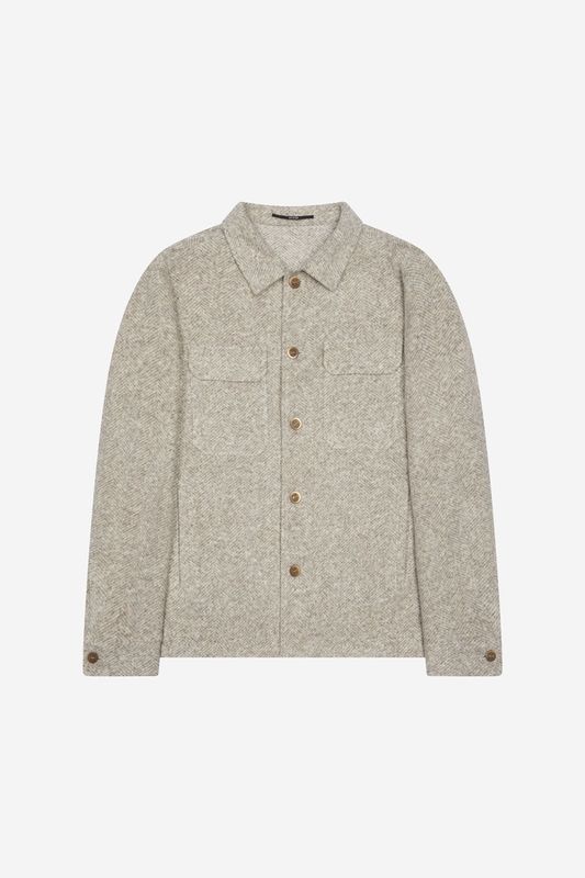 AT.P.CO Orlando Overshirt – Herringbone – Wolblend - Ecru