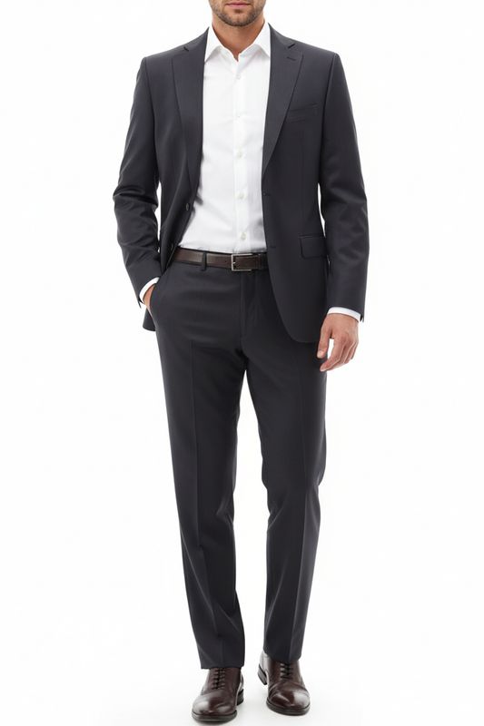 Donkerblauwe Pak - 100% Wol Cerruti Super 130's