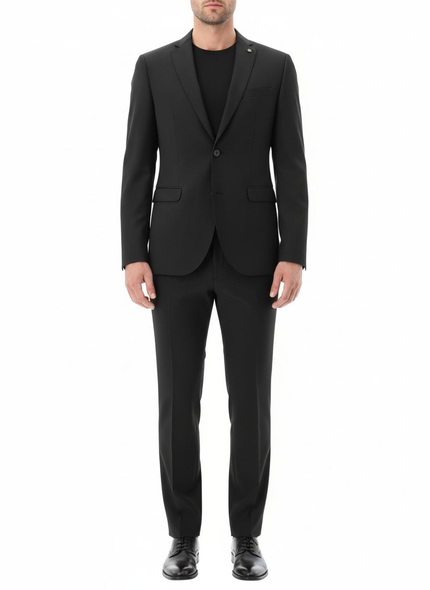 Zwarte pak – 100% Wol Marzotto Super 110’s