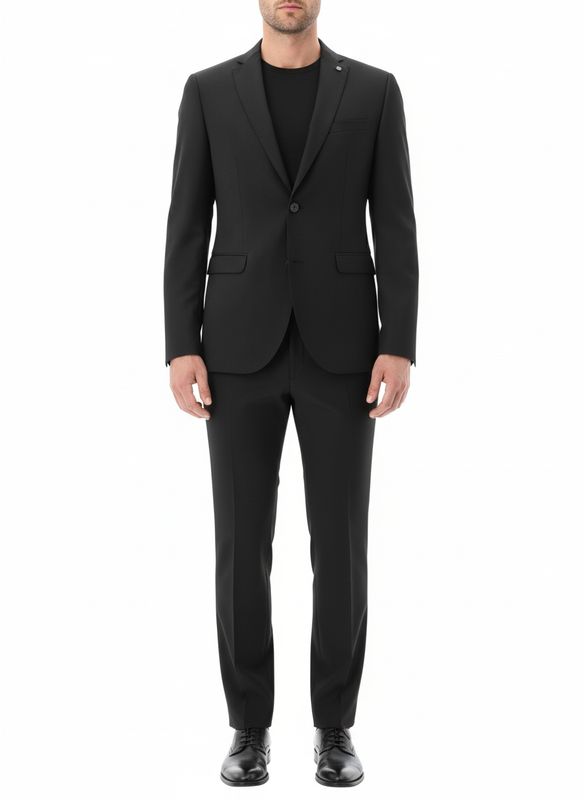 Zwarte pak – 100% Wol Marzotto Super 110’s