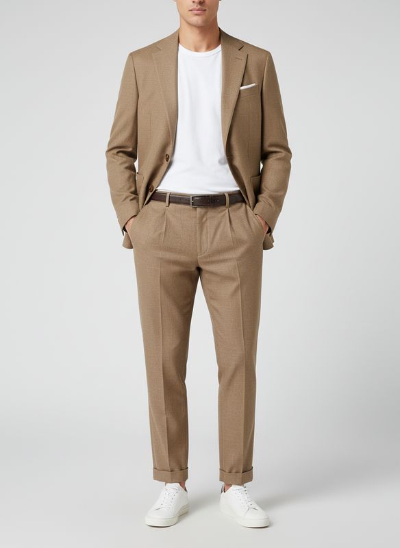 Lichtbruine Flanel Pak - 100% Wol Balli Carlo 52.208-71