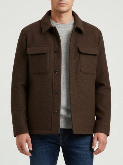 AT.P.CO Ivan Jacket – Bruin – Wolblend