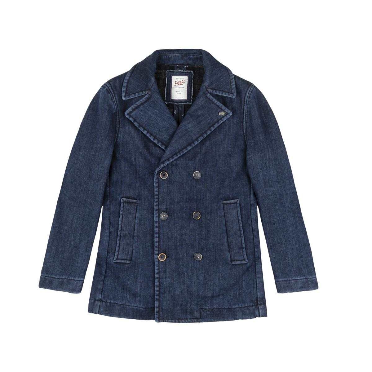 BoB Company Ivy Double Breasted Coat – Denim Effect