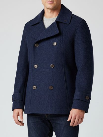 BoB Company Ford Peacoat – Navy – Double Breasted